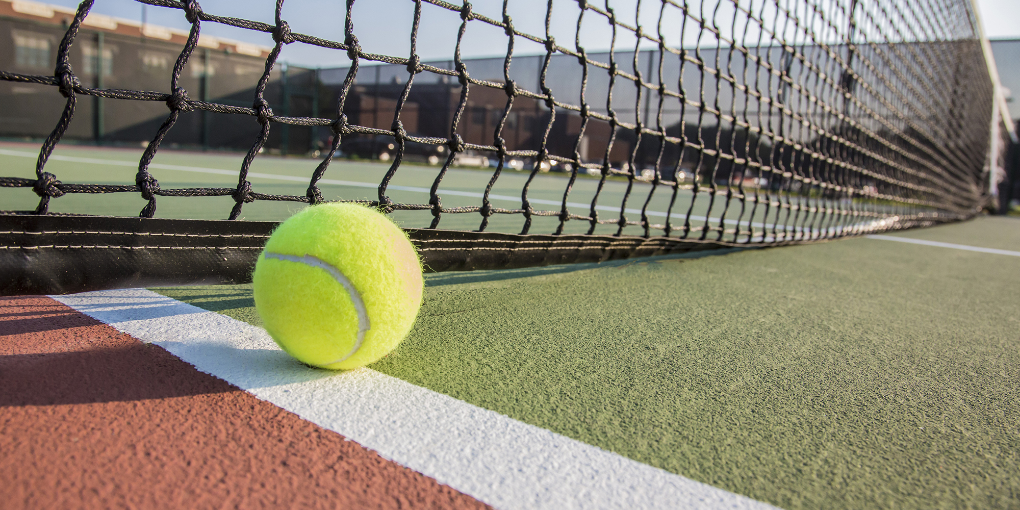 tennis ball on court